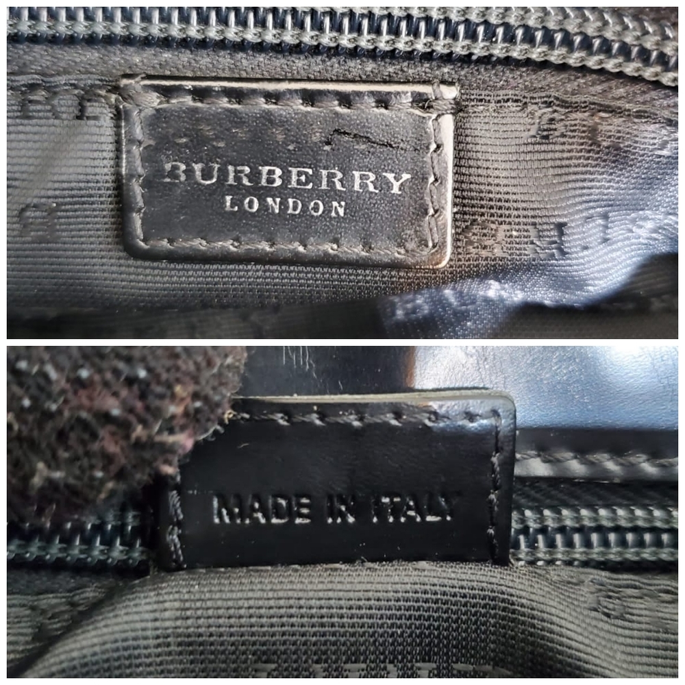 BURBERRY Haymarket Check Top Handle Tote Bag - Picture 3 of 11